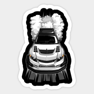 Mitsubishi Evolution Burnout Sticker